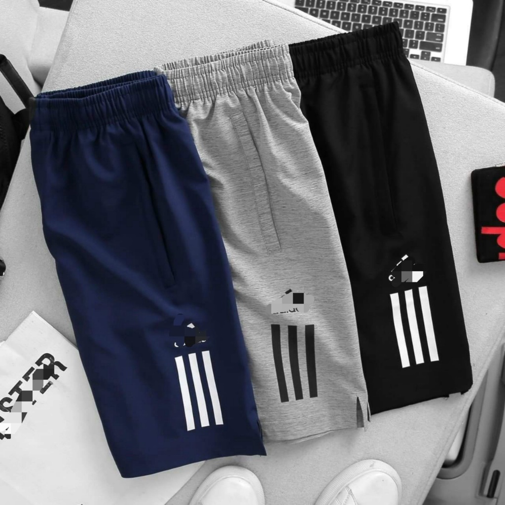 (bigsize) Quần short thun nam bigsize (90-140kg) - 3 sọc