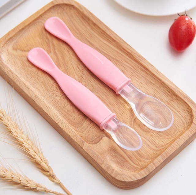 Sét 2 thìa Silicon ăn dặm siêu mềm (1 to + 1 nhỏ)