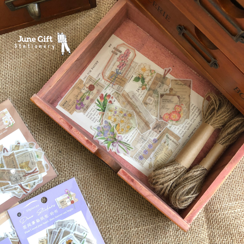 Sticker Washi Hoa Vintage - Infeel Me
