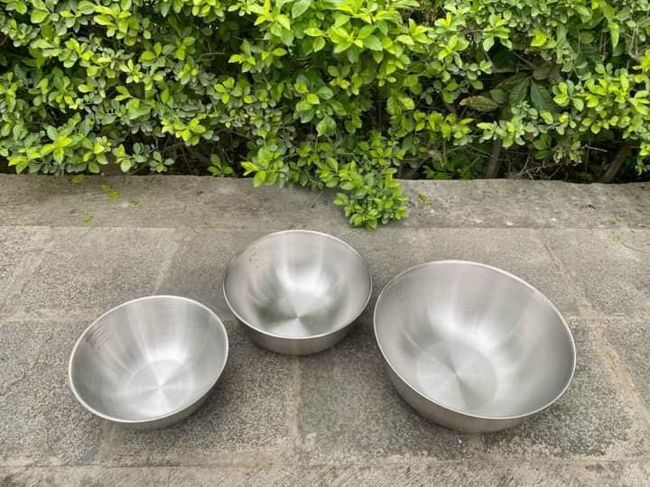 [chuẩn sịn] SET 3 THAU TRỘN INOX hàng cao cấp