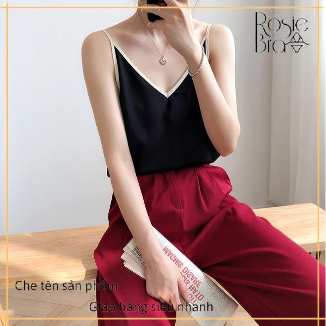 Áo hai dây voan cát mỏng nhẹ Ct300