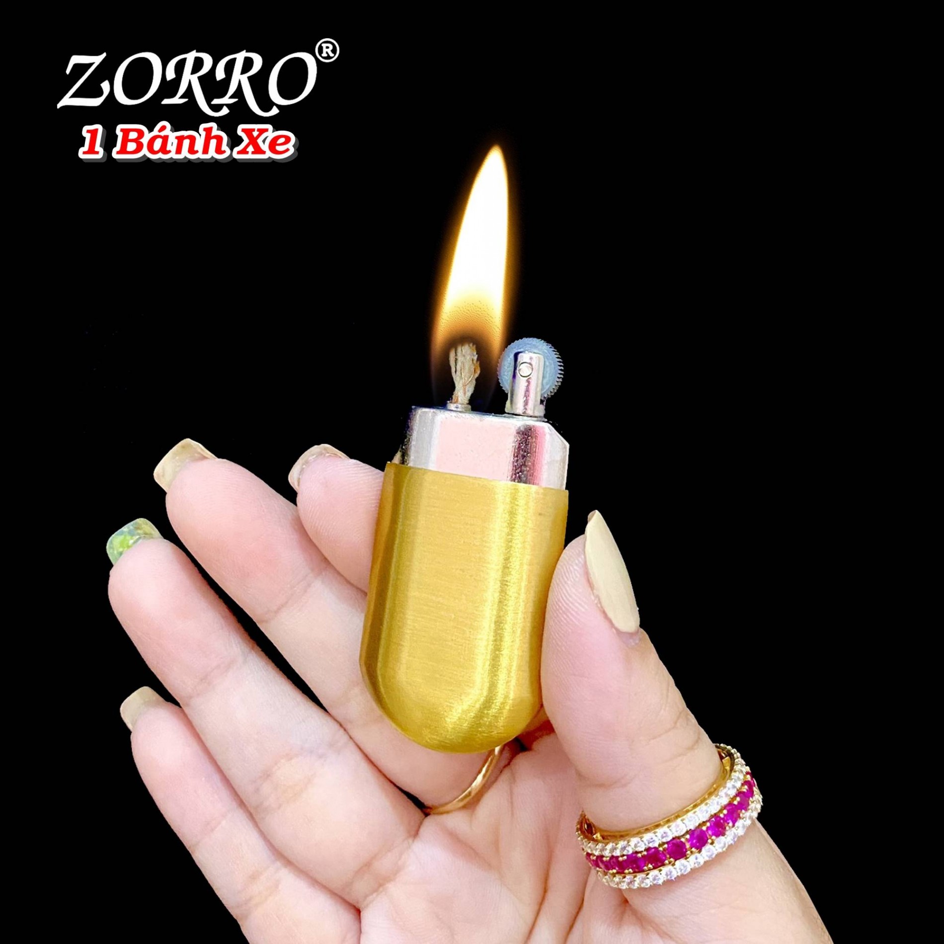 Zor_Ro Gasoline Lighter Antique 1 Wheel - (Uses Gasoline)