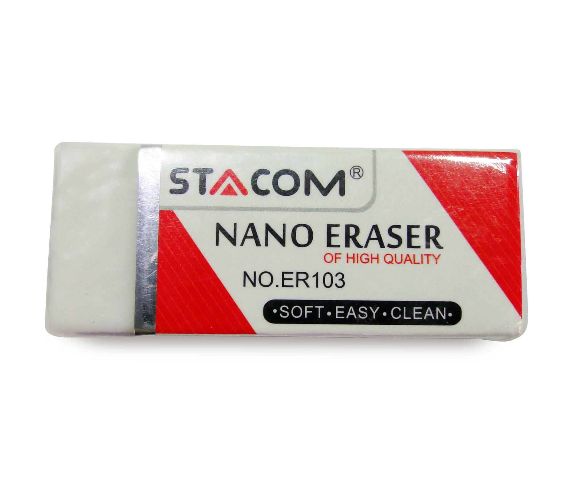 (Hộp 30 Viên) Gôm Tẩy Chì STACOM - ER103 - Đánh Bật Mọi Vết Bẩn Chì, An Toàn Cho Các Bé