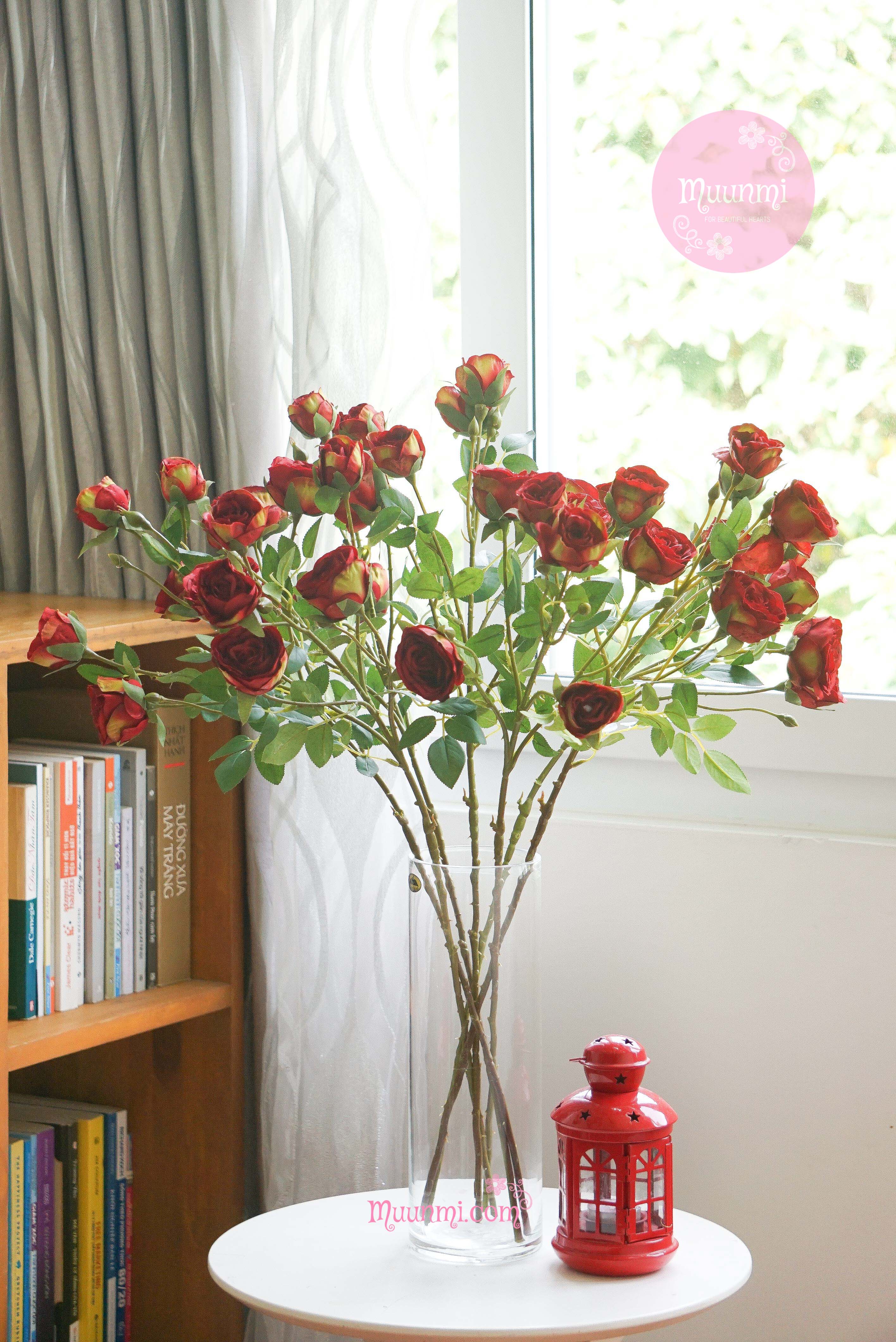 Hoa lụa 🌸 | Hoa Hồng Trăng đẹp nhẹ nhàng rất yêu