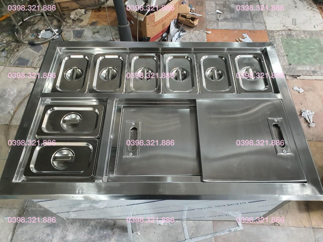 THÙNG ĐÁ 3 LỚP KÈM KHAY TOPPING
