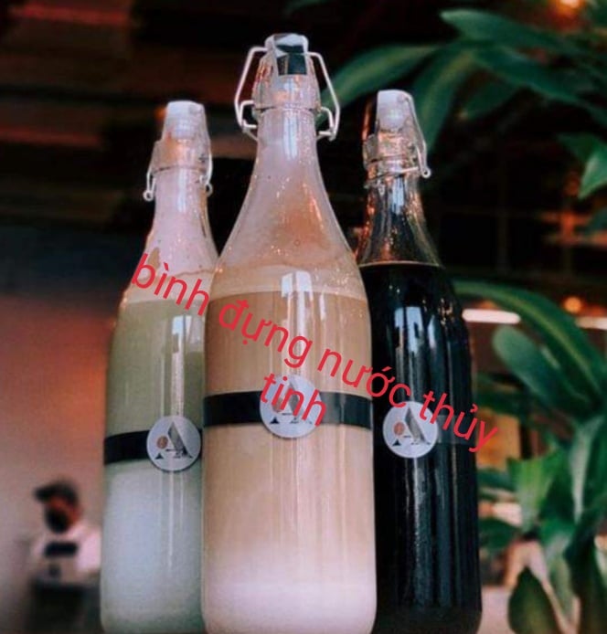 [HCM]combo 3 chai thủy tinh nút gài