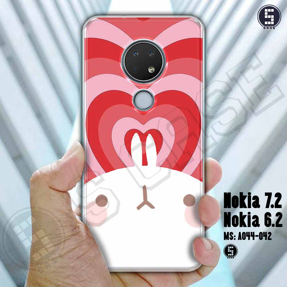 Ốp lưng cho Nokia 6.2 hình Cute cat with heart  A044-042
