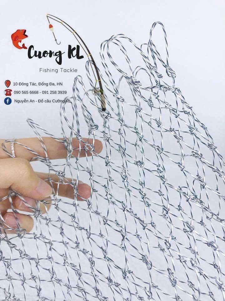 Lưới vợt câu cá ghi to rộng ( Ko kèm vành vợt )