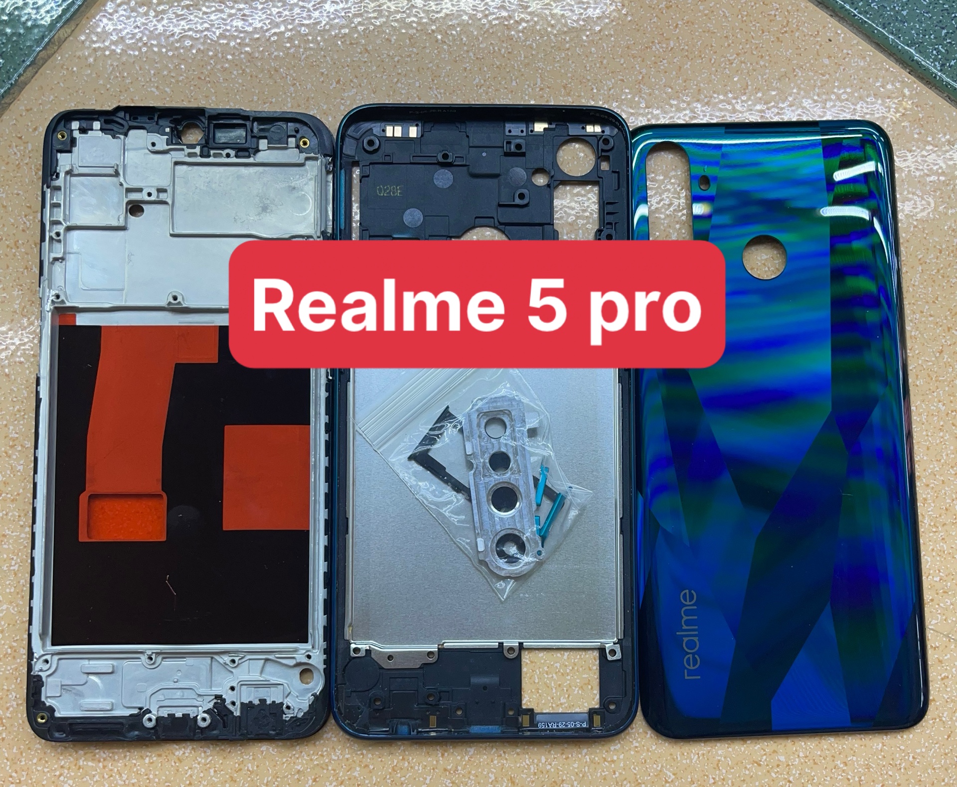 Bộ xương vỏ realme 5 pro gồm