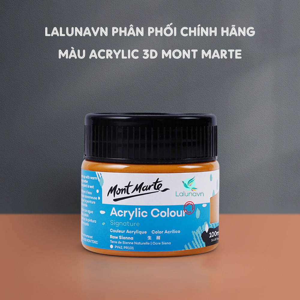 Màu acrylic 3D Mont Marte 100ml cao cấp của ÚC ,vẽ tranh tường, giầy...