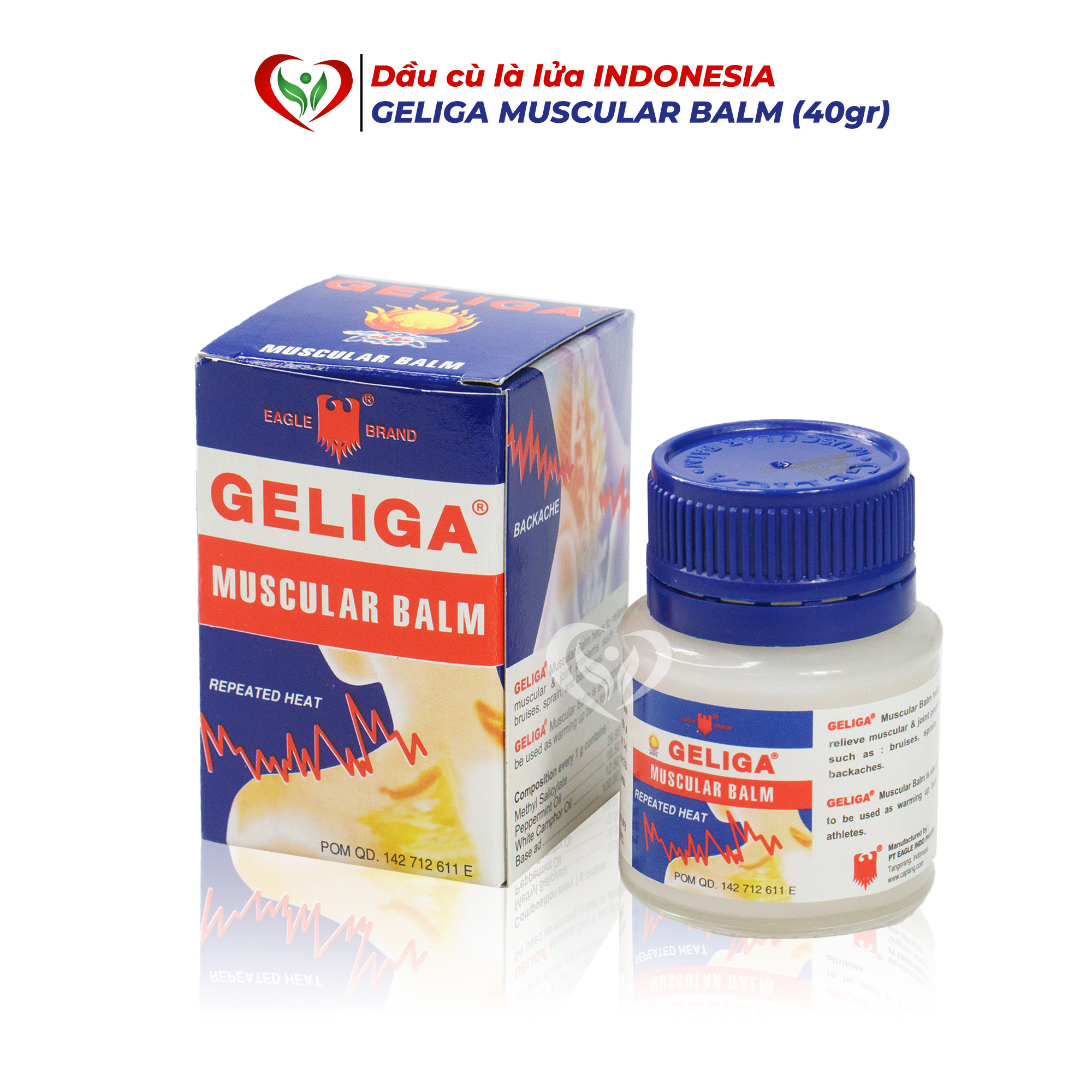 Dầu Cù Là Lửa GELIGA 40G INDONESIA 40g