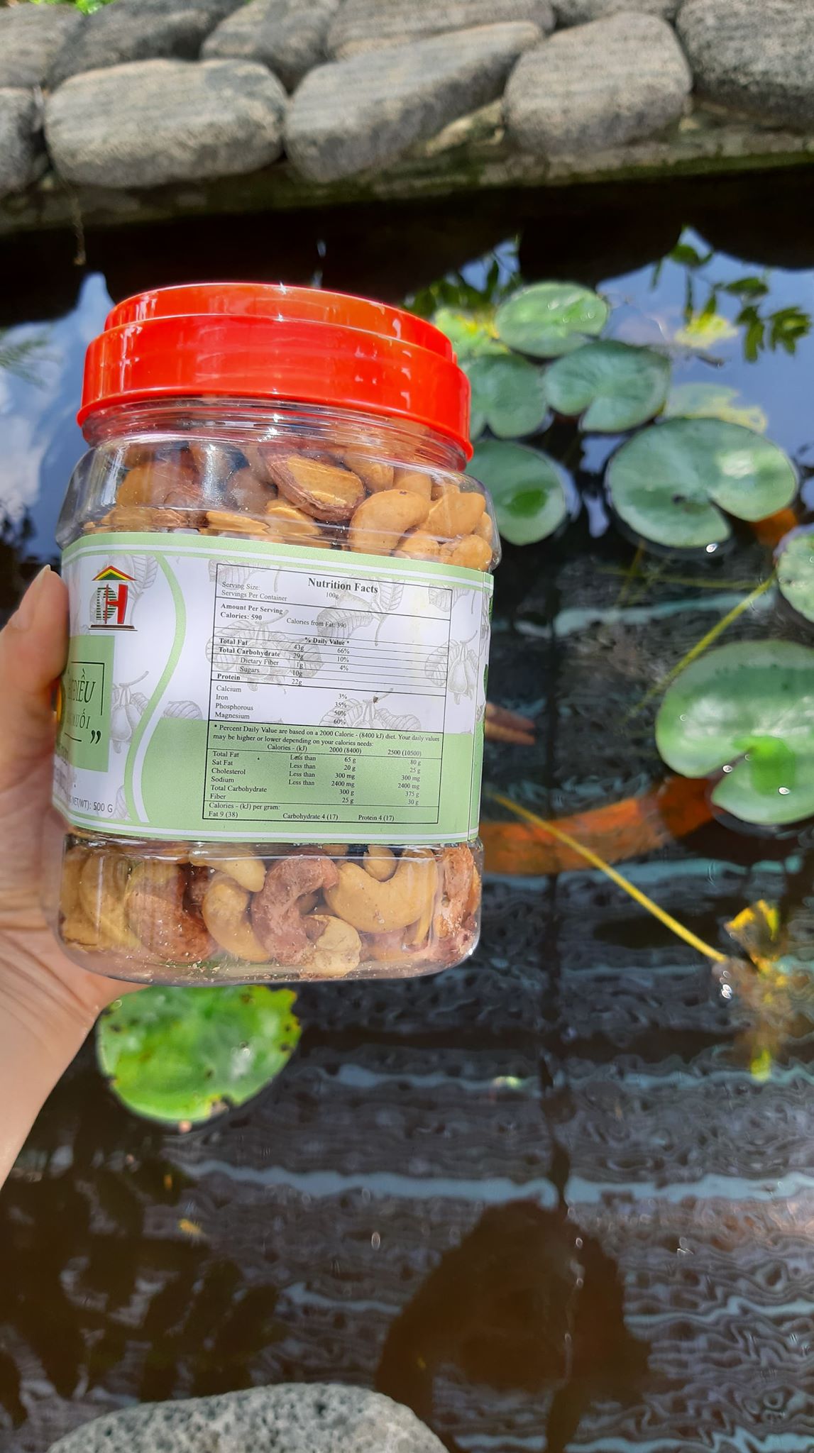 500G HẠT ĐIỀU RANG MUỐI NGUYÊN HẠT