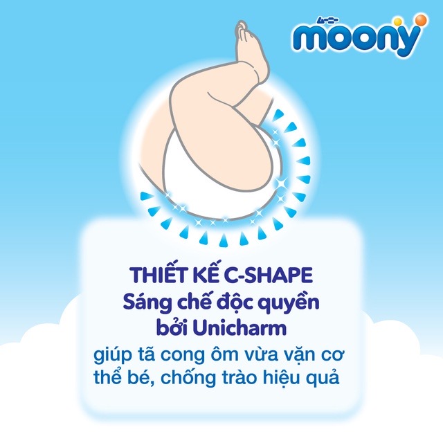 [MẪU MỚI] Bỉm quần/ Tã quần Moony L44 bé trai (L44 boy Moony)