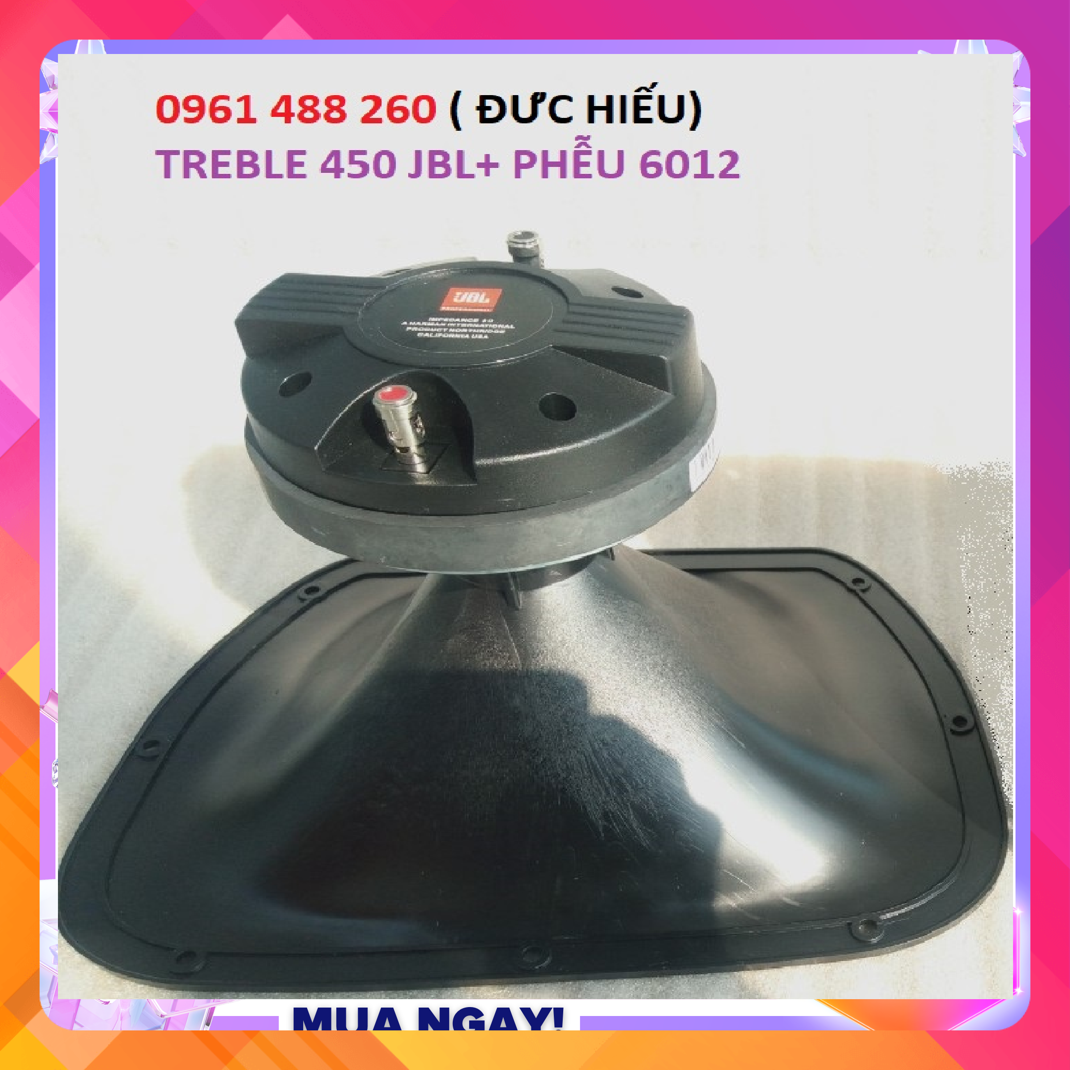 combo 1 loa treble 450 jbl và phễu 6012