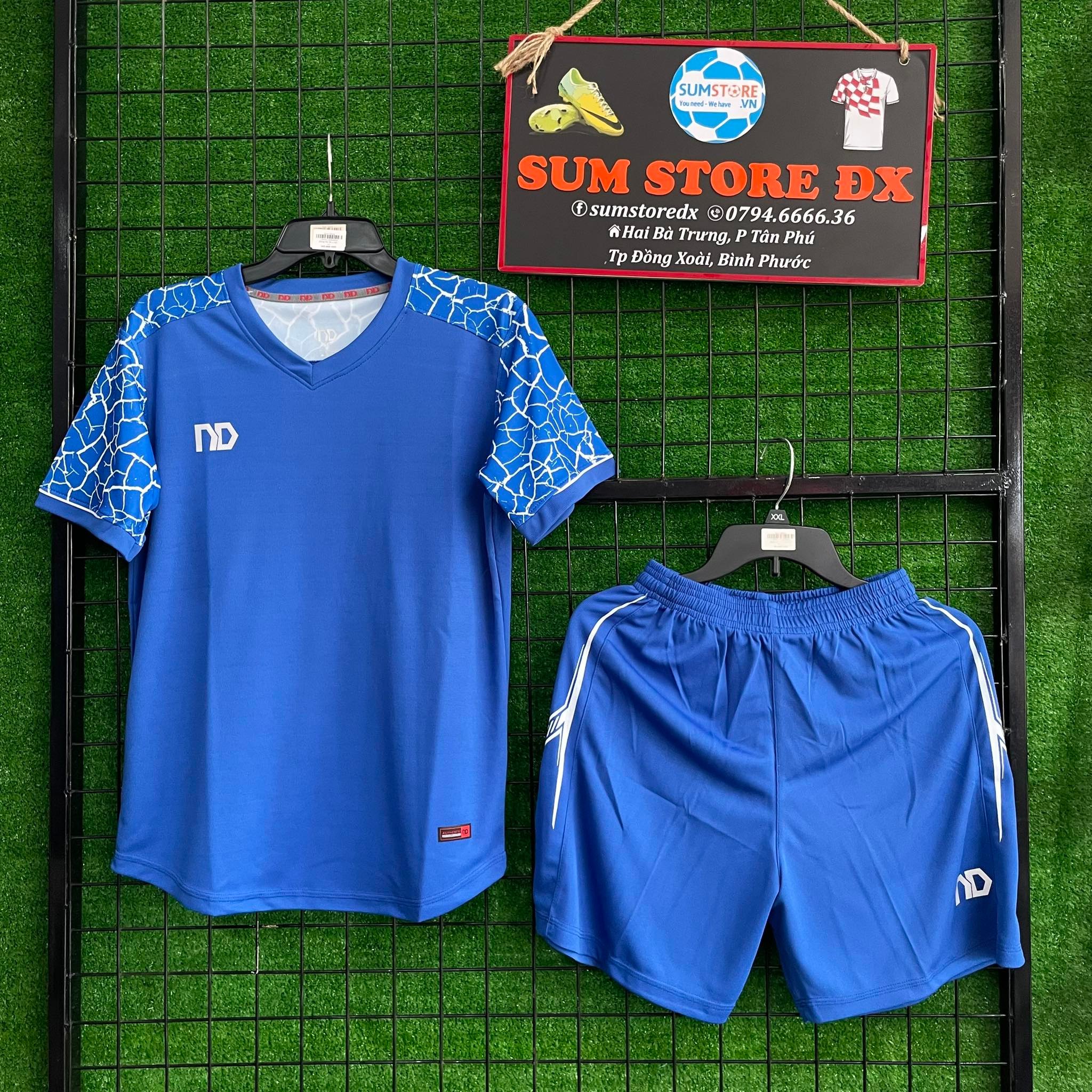 Quần Áo Bóng Đá Không Logo Cao Cấp  Silat ND Xanh Bích-Đồ Thể Thao Nam Nữ Mẫu Mới, Cực Đẹp, Giá Rẻ
