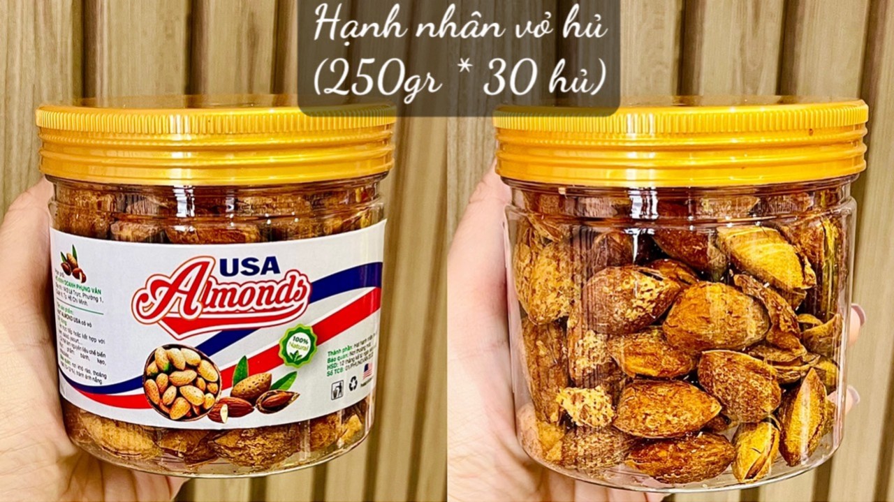 Hạt Hạnh Nhân Vỏ Cao Cấp Mỹ - Hủ 450G