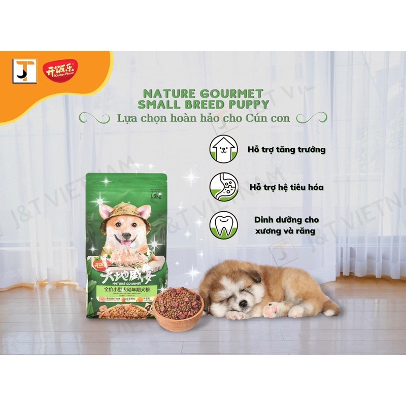 Hạt cho chó Kitchen Flavor Nature Gourmet, Thức ăn cho chó mọi lứa tuổi