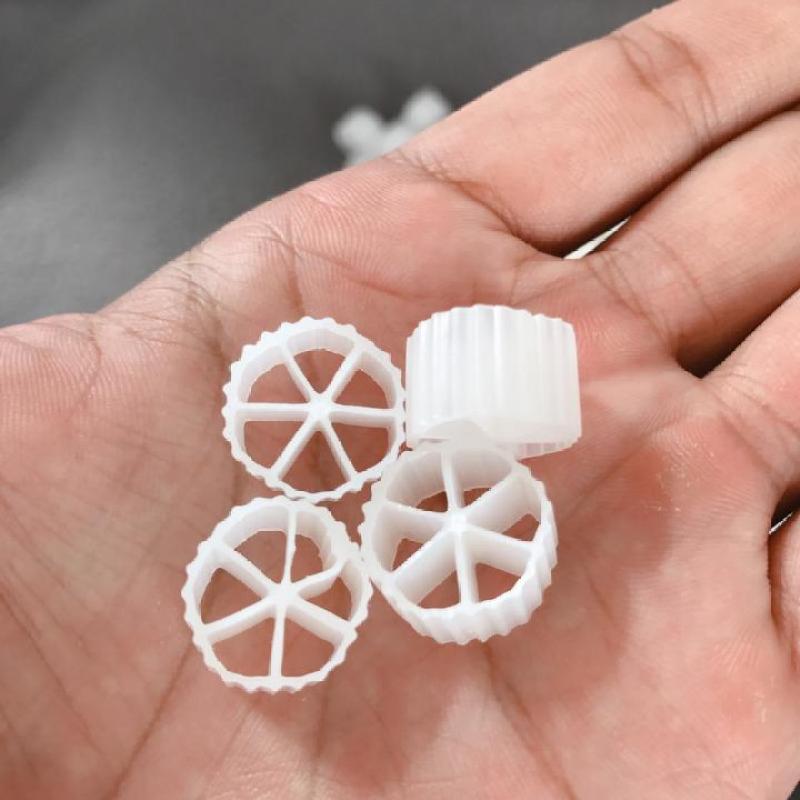 500gr Hạt Lọc Nước Kanet 6 Cánh, Viên Lọc Kaldnes, Vật Liệu Lọc Nước Hồ Cá, Bể Cá Cảnh, Hồ Cá Koi