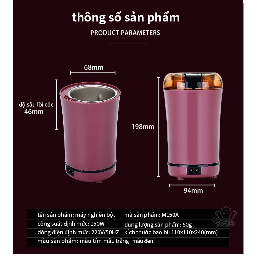 Máy Xay Bột Khô Mini - Máy nghiền đa năng *Mẫu mới 2020*
