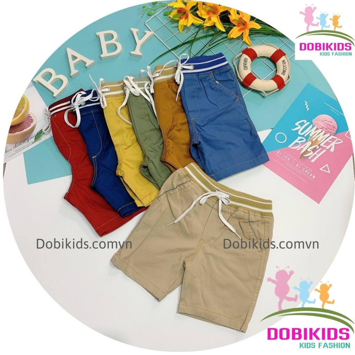 Quần bé trai vải kaki mềm mát cho bé 10-25kg