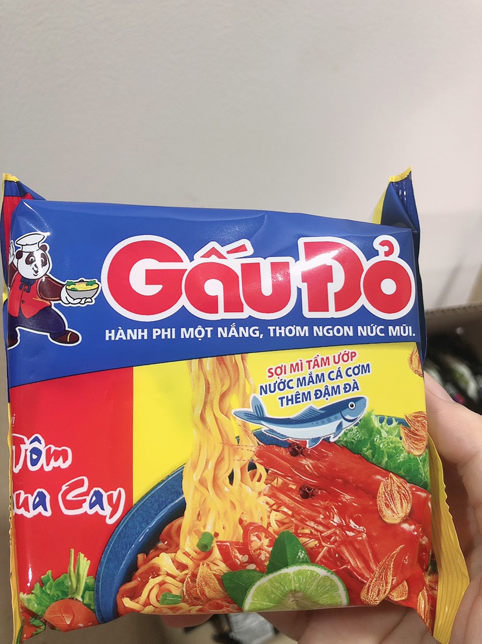 Thùng mì Gấu Đỏ gà sợi phở 30 gói