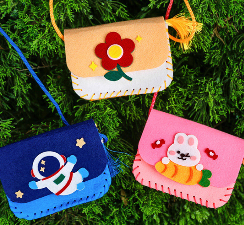 TÚI XÁCH THỦ CÔNG CHO BÉ TỰ LÀM, ĐỒ CHƠI HANDMADE CHO BÉ