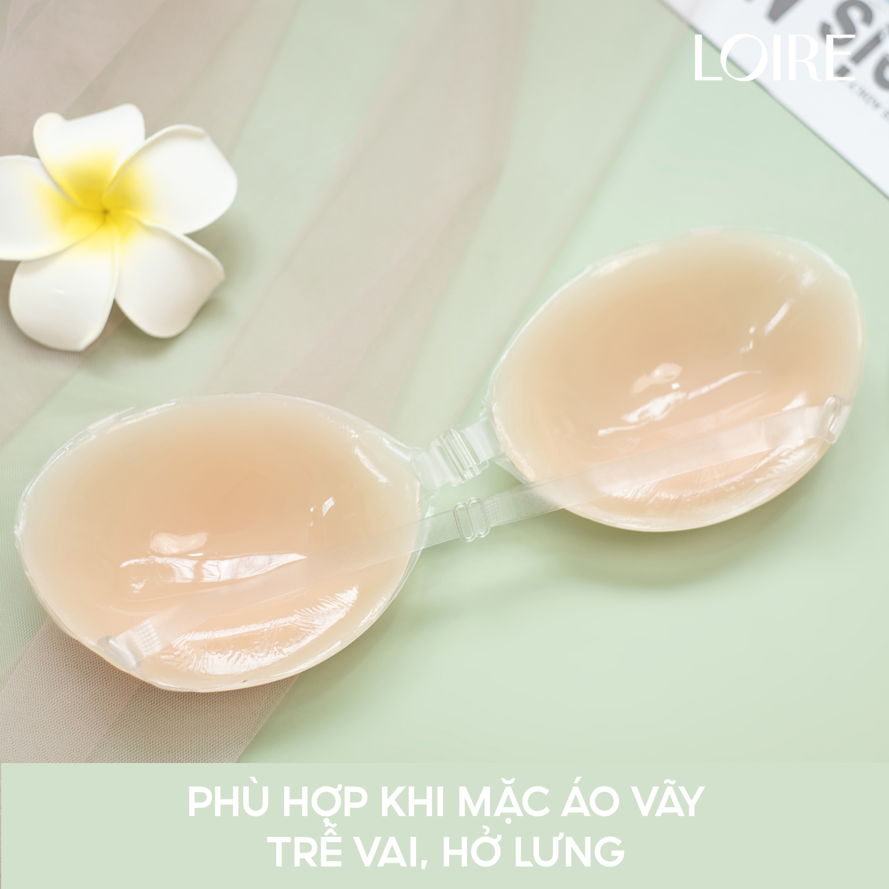 Miếng dán ngực Silicon có dây trong Loirechic MD13