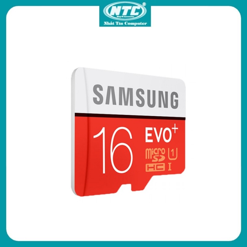 Thẻ nhớ MicroSDHC Samsung Evo Plus 16GB U1 80MB/s - No Box (Đỏ) - Nhất Tín Computer