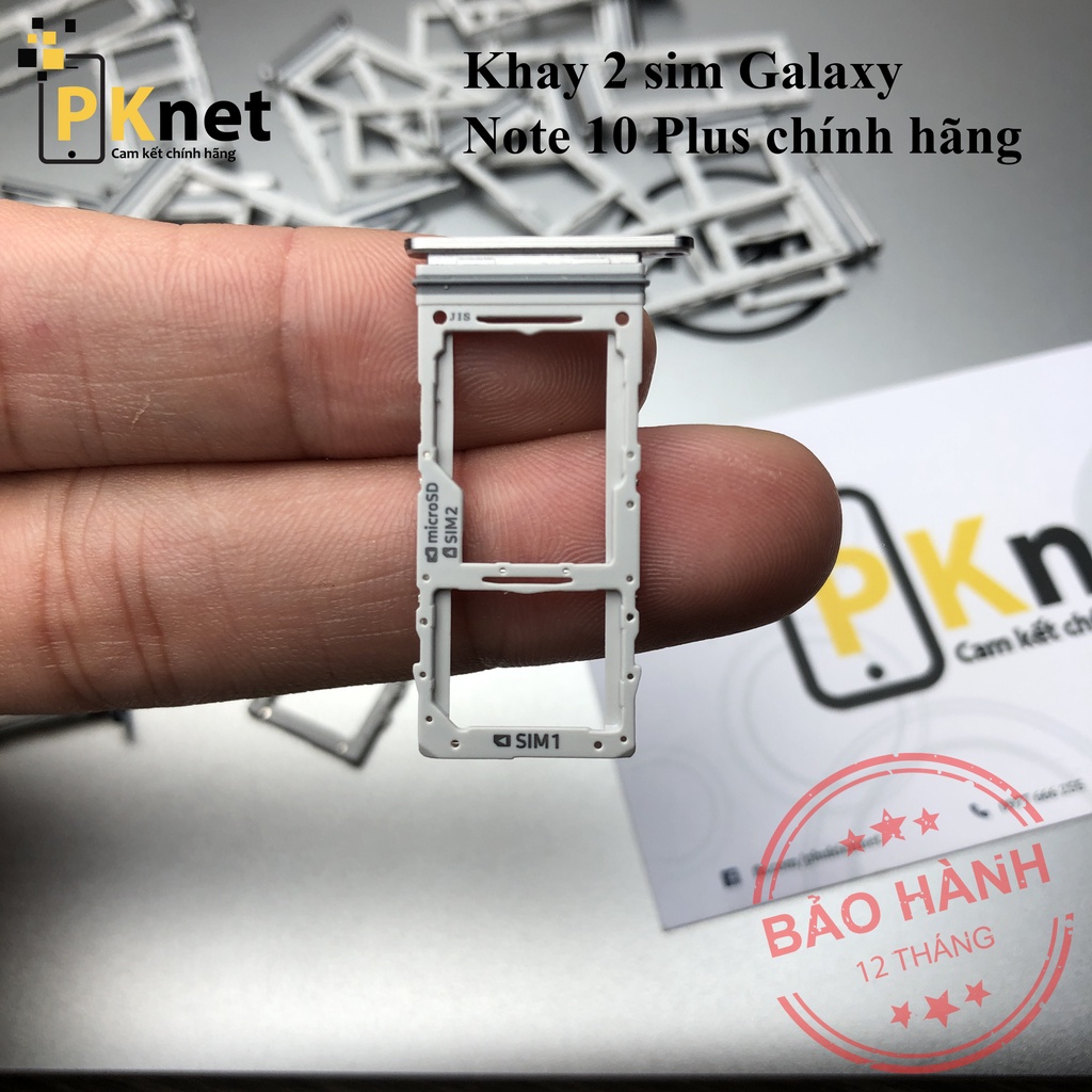 Khay sim Samsung Note 10 Plus, chính hãng, 2 sim