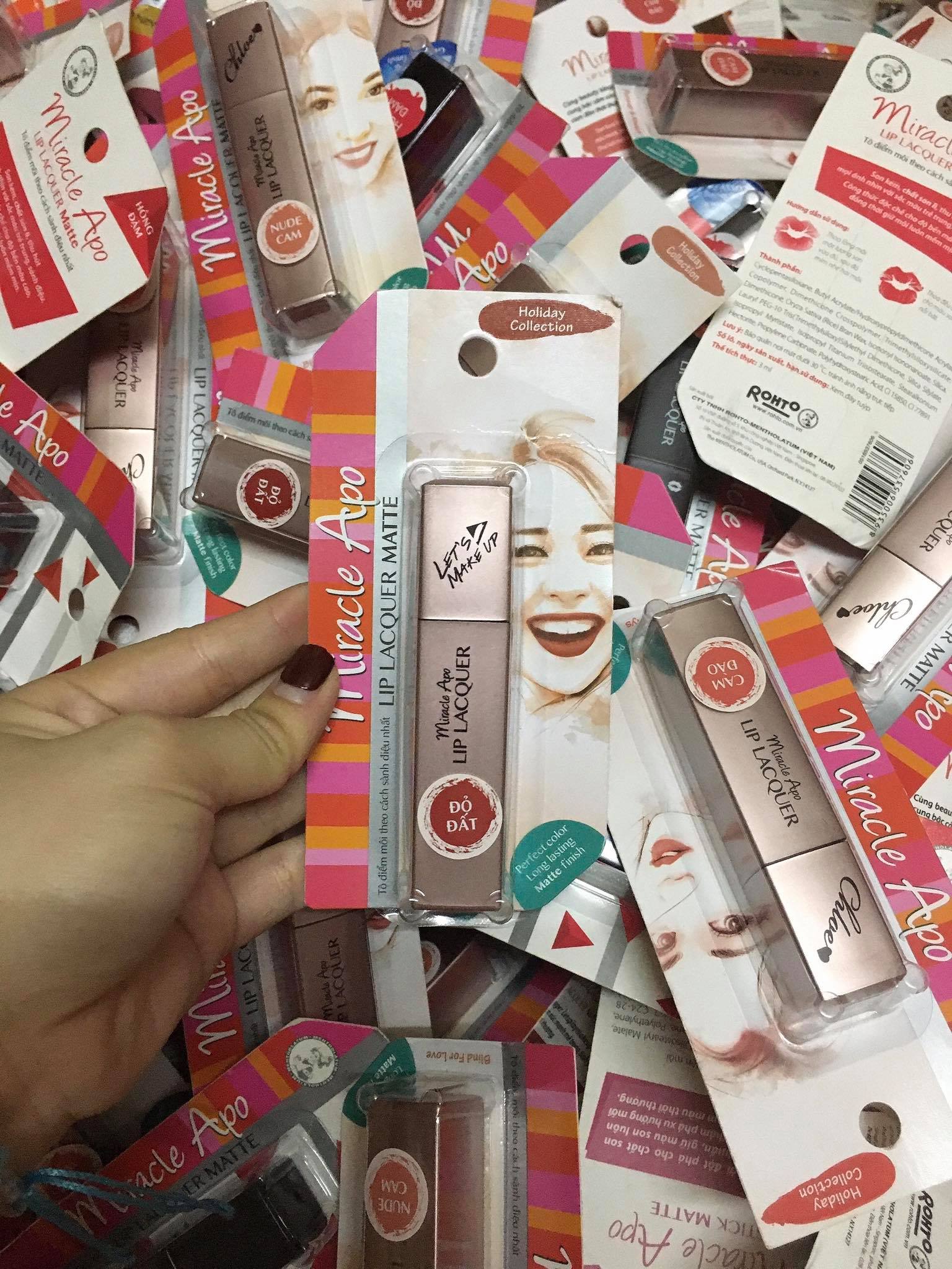 Son miracle apo lip lacquer matte đỏ đất [27.06.2021]