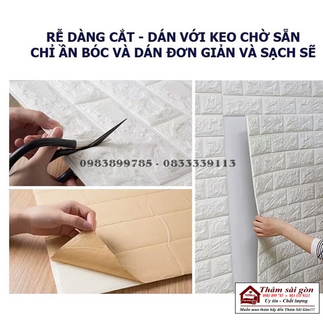 Xốp dán tường  khổ 70cm x 77cm