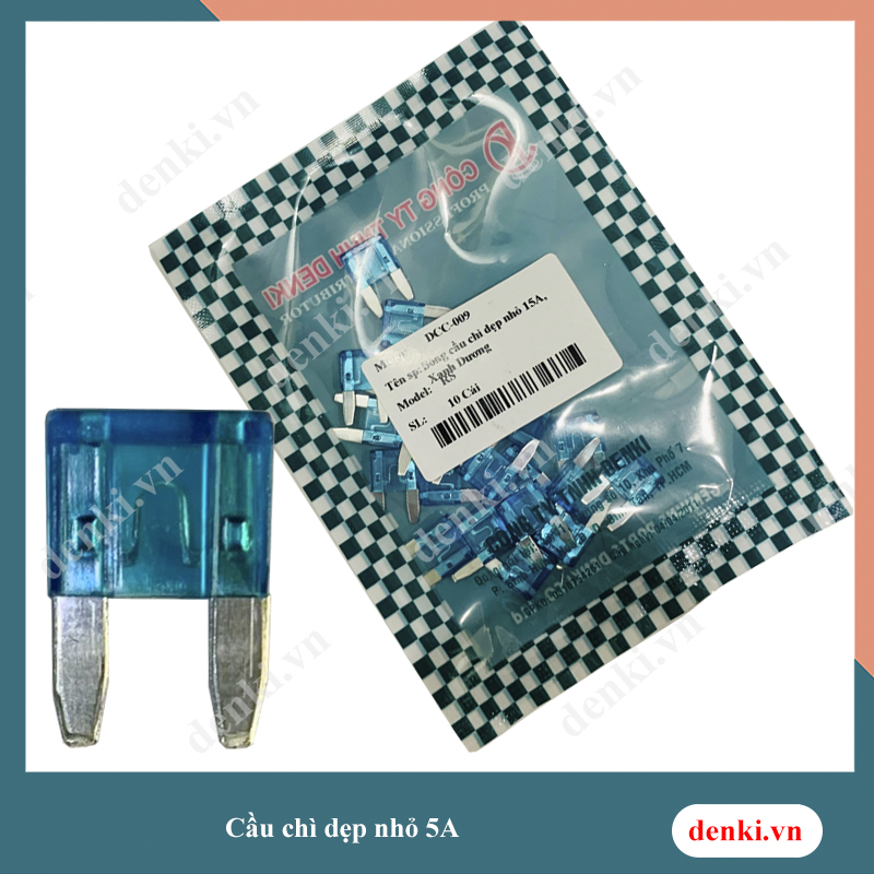 DENKI Bóng cầu chì dẹp nhỏ 15A (20 cái/ trên bịch)