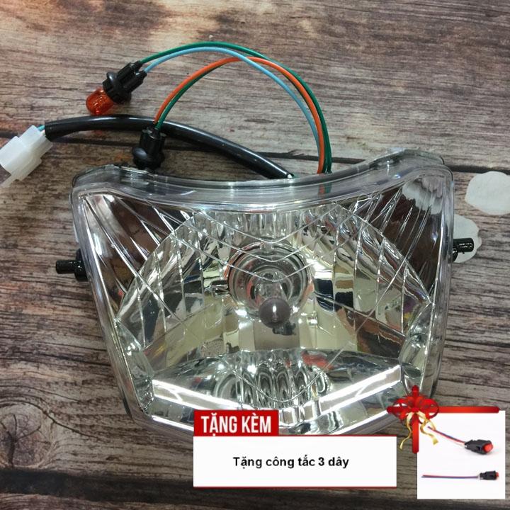 [TẶNG KÈM CÔNG TẮC CHUYỂN ĐỔI] Choá đèn - đèn pha xe wave Alpha , wave RS , wave S100 bóng tròn siêu sáng OX421, chuyên cung cấp phụ tùng xe máy