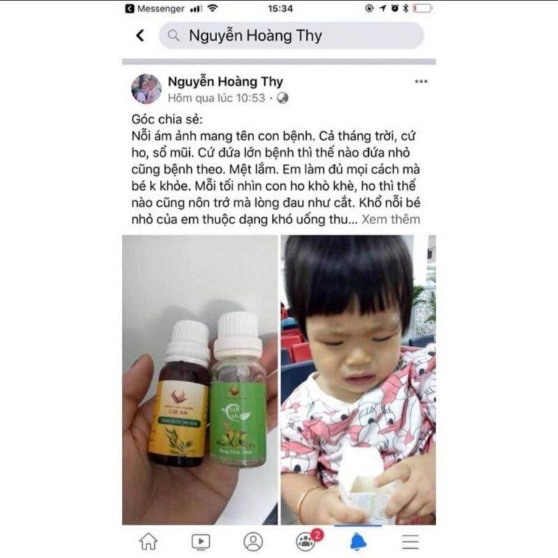 Tinh Dầu Lợi An Tặng Bông Tăm