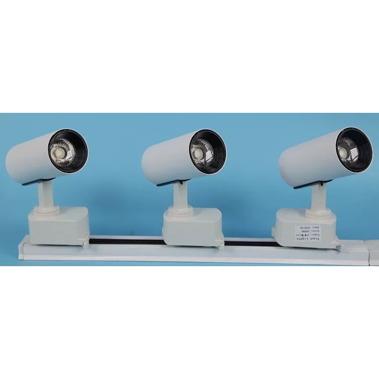 Combo 3 Đèn Led Rọi Ray Ống Bơ 12w + Thanh Ray 1m