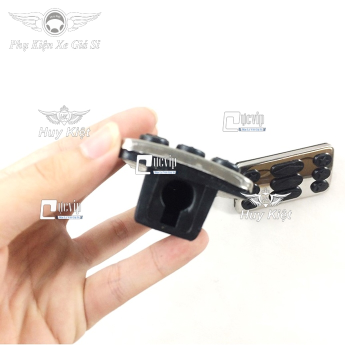 [HCM]Gác Chân Trước Xe Wave Dream Inox Cao Su Đẳng Cấp MS2247