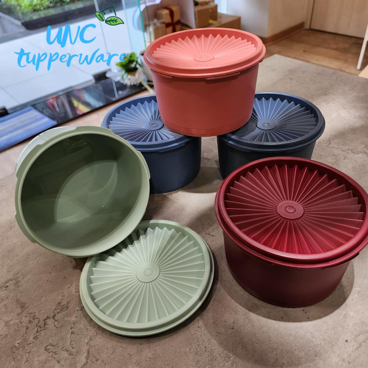 Bộ hộp bảo quản thực phẩm Tupperware Midi Deco (5)