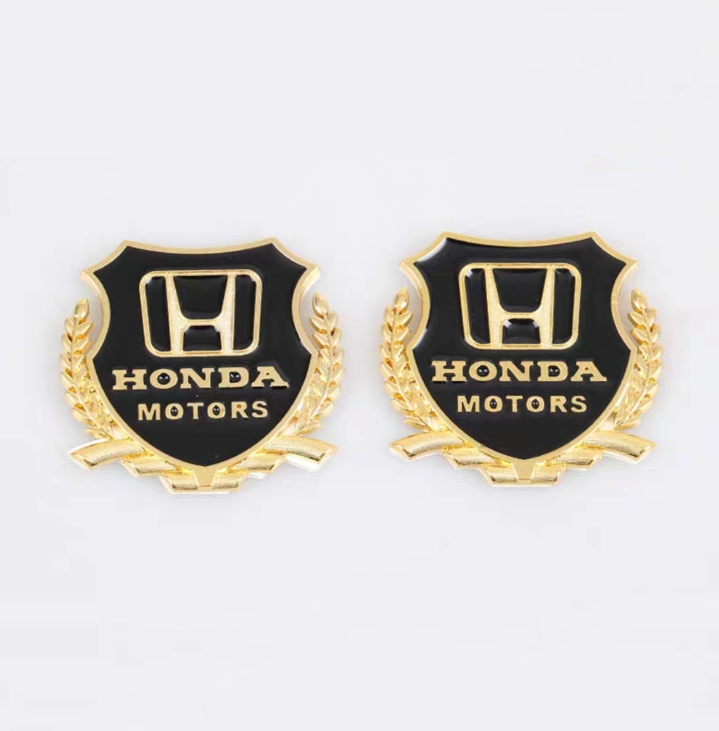 Bộ 2 Logo Bông lúa Trang Trí Xe Hơi