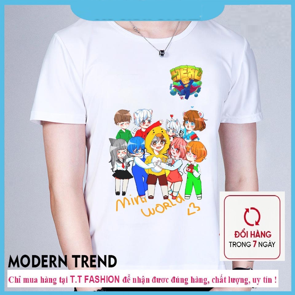 [HCM]Áo Thun Chibi Hero Team Mini World Toàn Bộ Thành Viên Siêu Đẹp