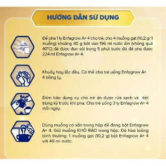 Sữa Bột ENFA 4 hộp giấy 2,2kg ( lợi hơn 450g so với hộp thiếc) date 12/2021