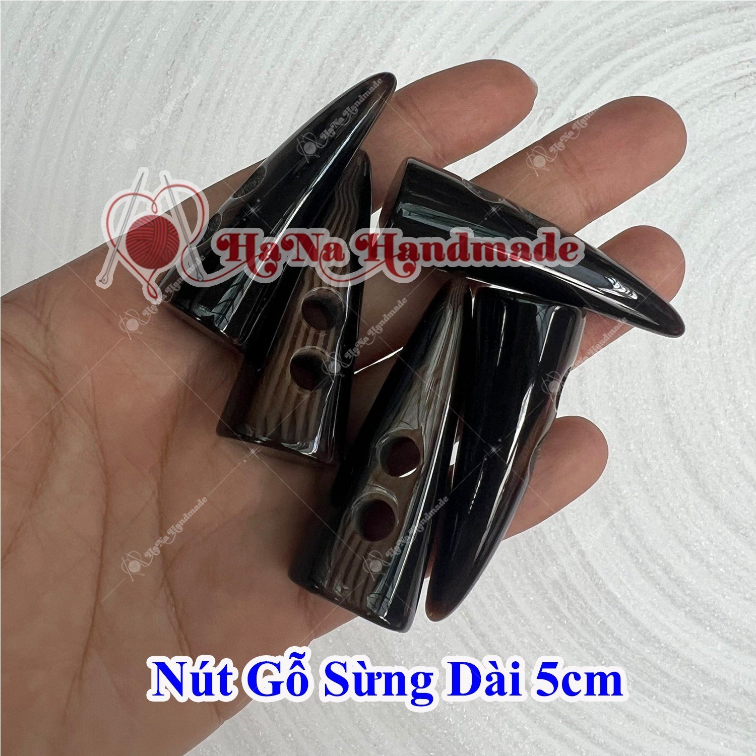 Nút gỗ sừng dài 5cm 15k /2cái