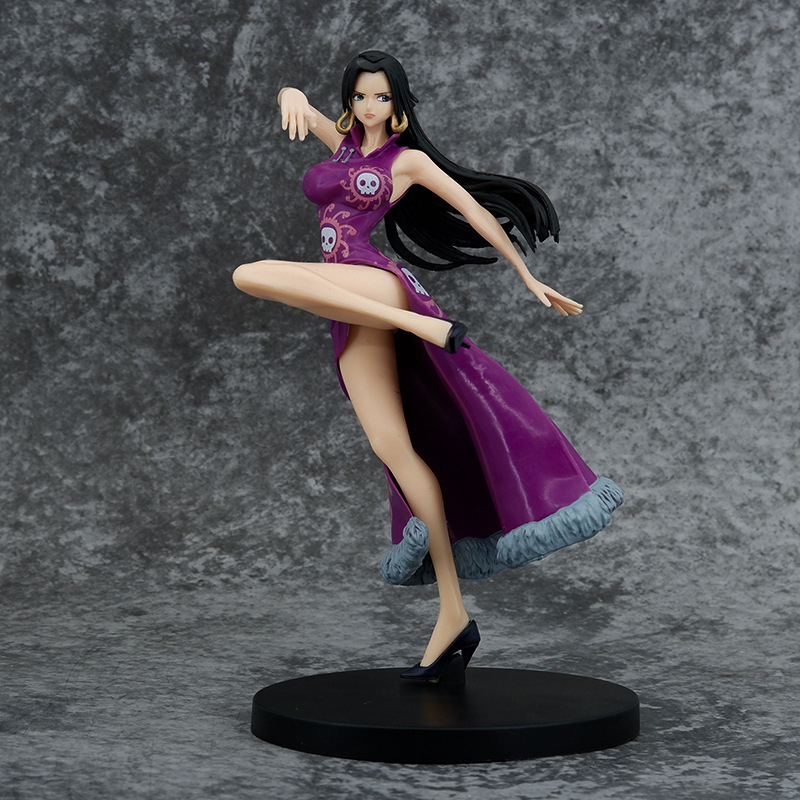 (21Cm) Mô Hình Onepiece - Boa Váy Tím Tung Cước