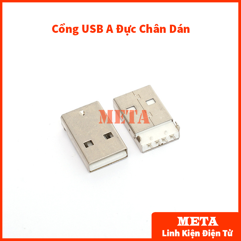 Cổng USB A/B/Micro/Mini Đầu Đực/Cái Chân Cắm/Dán (Đầu USB, USB A, USB B, USB Micro, USB Mini)