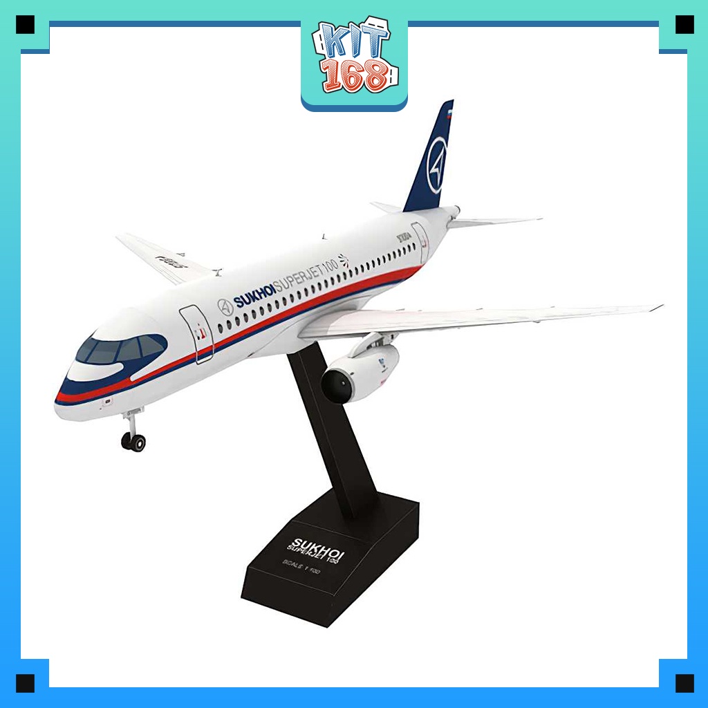 Mô hình giấy Máy bay Sukhoi Superjet 100