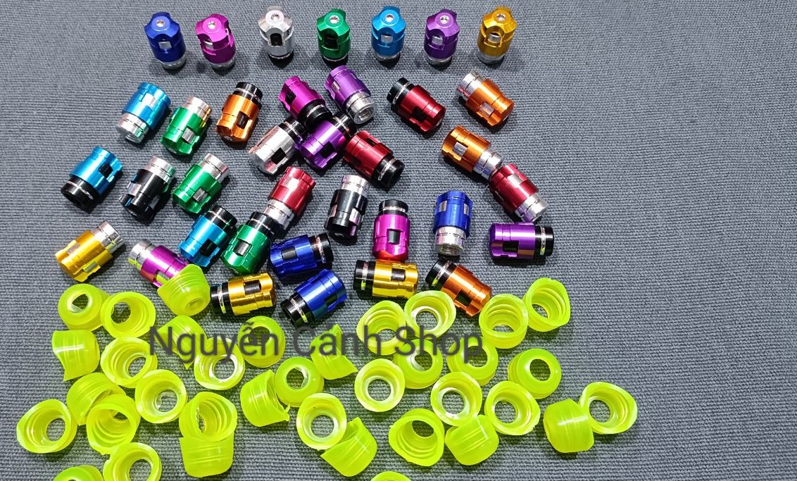ốc Van vòi xe máy mẫu V11=combo(1 cặp van vòi+1 cặp cao su )