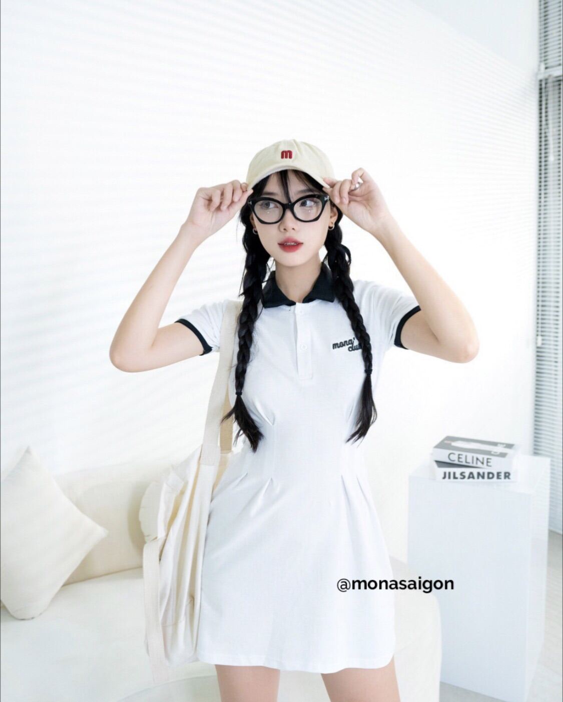 [VOUCHER 12%/149K] Đầm polo MONÁ - BABY DRESS