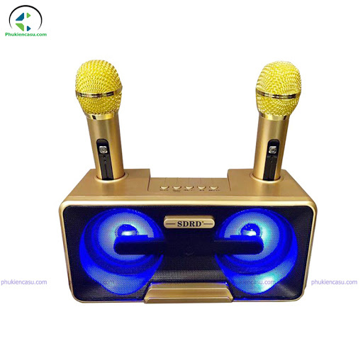 Loa karaoke SD-309 - 2 mic UHF điều chỉnh tần số, âm thanh hay, có màn hình (Bán kèm 2 mã SD-301/ SD306) tự chọn
