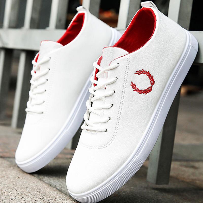 Giày sneaker nam - Giày nam cổ thấp-thể thao cao cấp M17-trắng