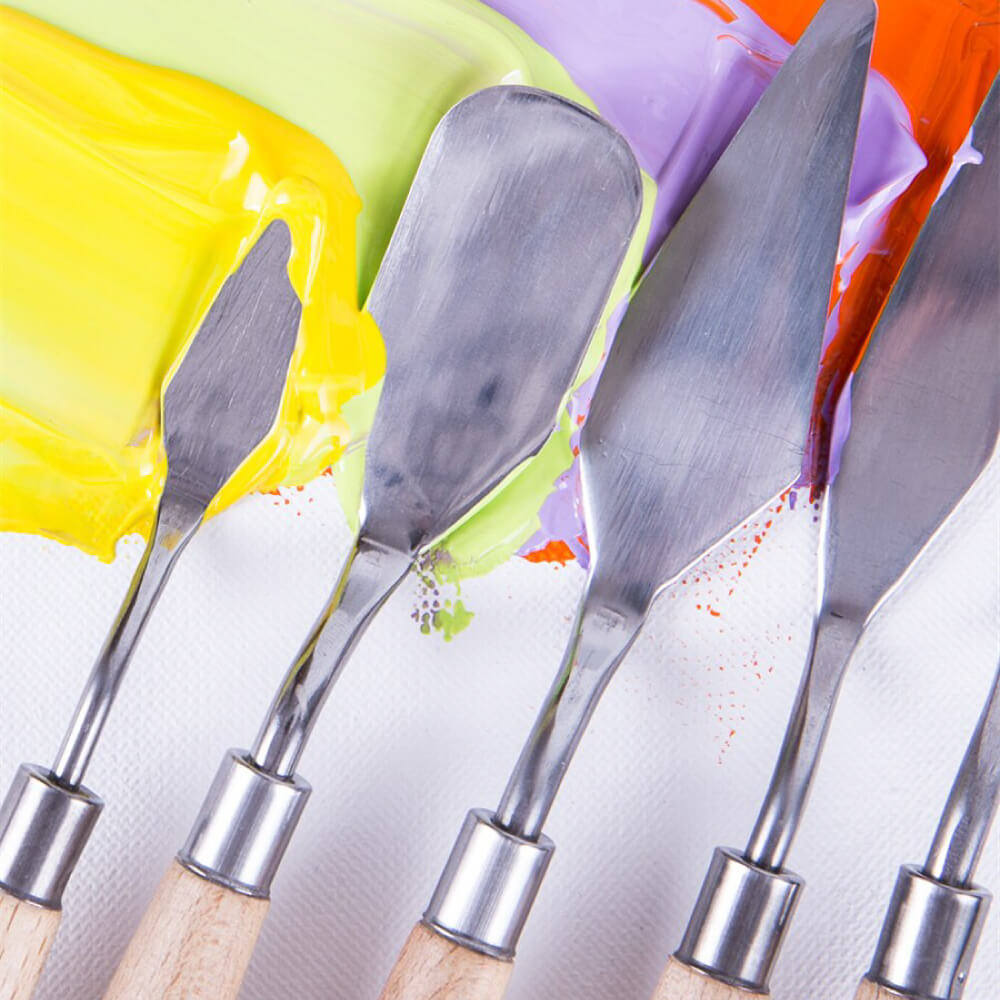 [HCM]BỘ BAY LẤY MÀU MONT MARTE STAINLESS PALETTE KNIFE (5 DAO THÉP KHÔNG GỈ)