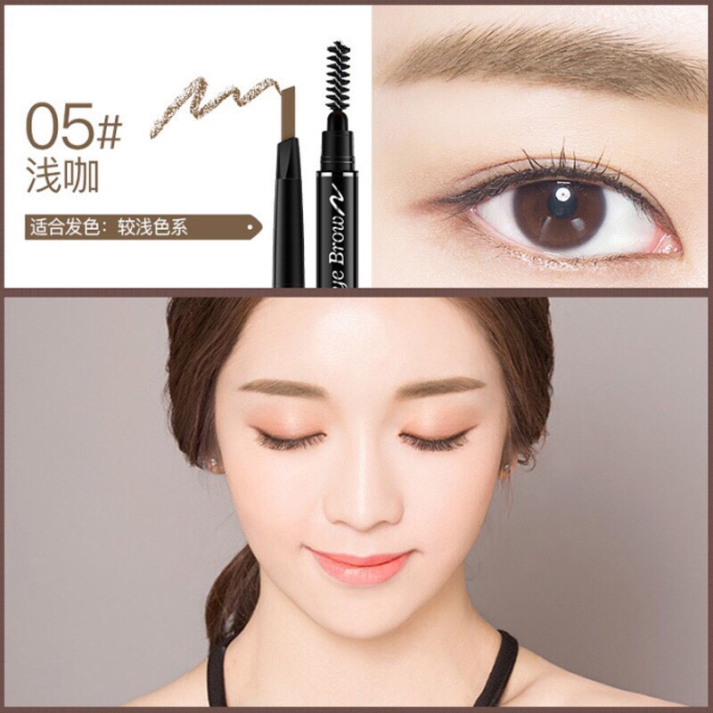 Chì kẻ mày Double Effect Lameila 2 đầu ko thấm nước